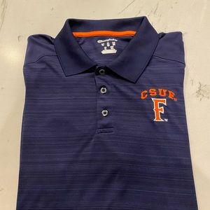 Cal State University of Fullerton Navy Blue Mens Polo